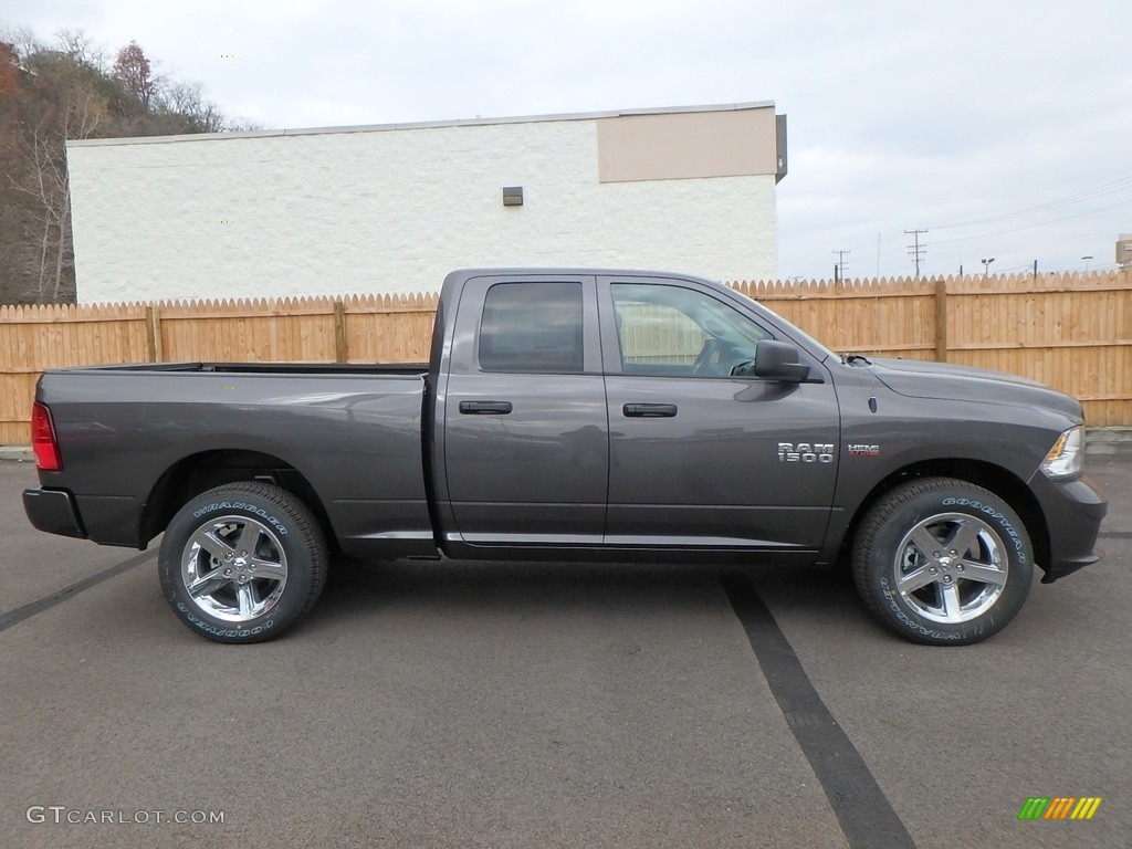 2018 1500 Express Quad Cab 4x4 - Granite Crystal Metallic / Black/Diesel Gray photo #6