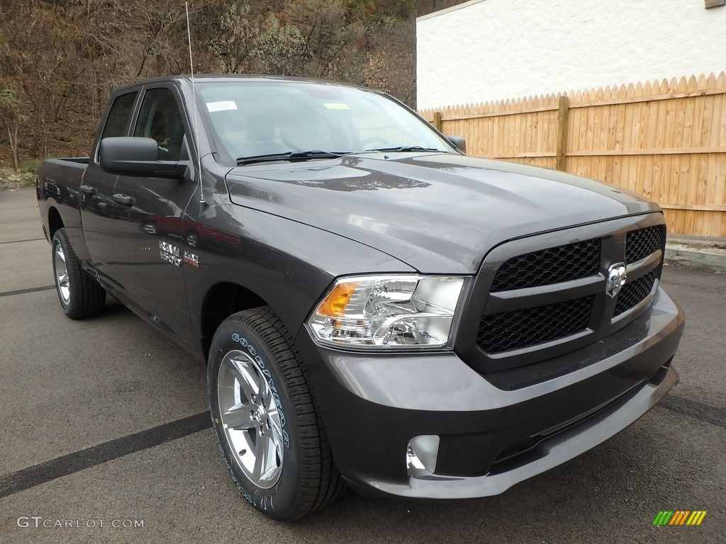 2018 1500 Express Quad Cab 4x4 - Granite Crystal Metallic / Black/Diesel Gray photo #7