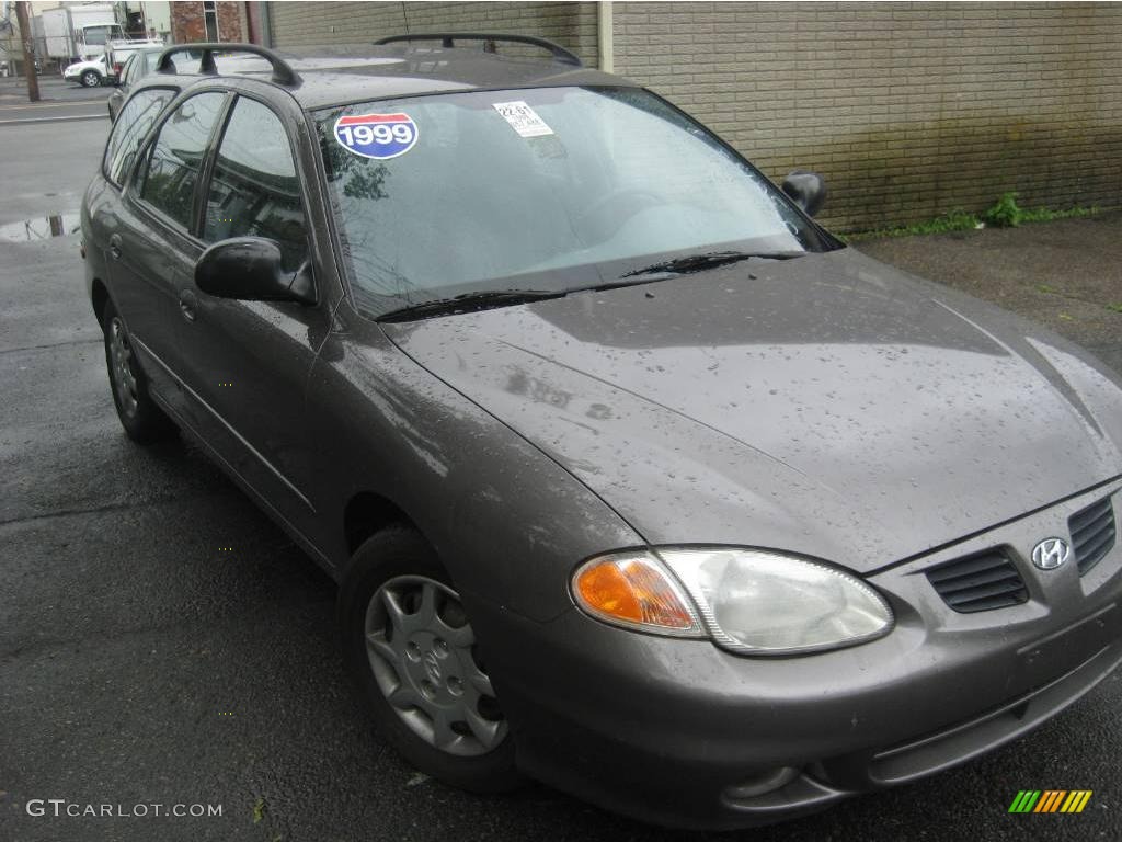 1999 Elantra GL Wagon - Slate Gray / Gray photo #17