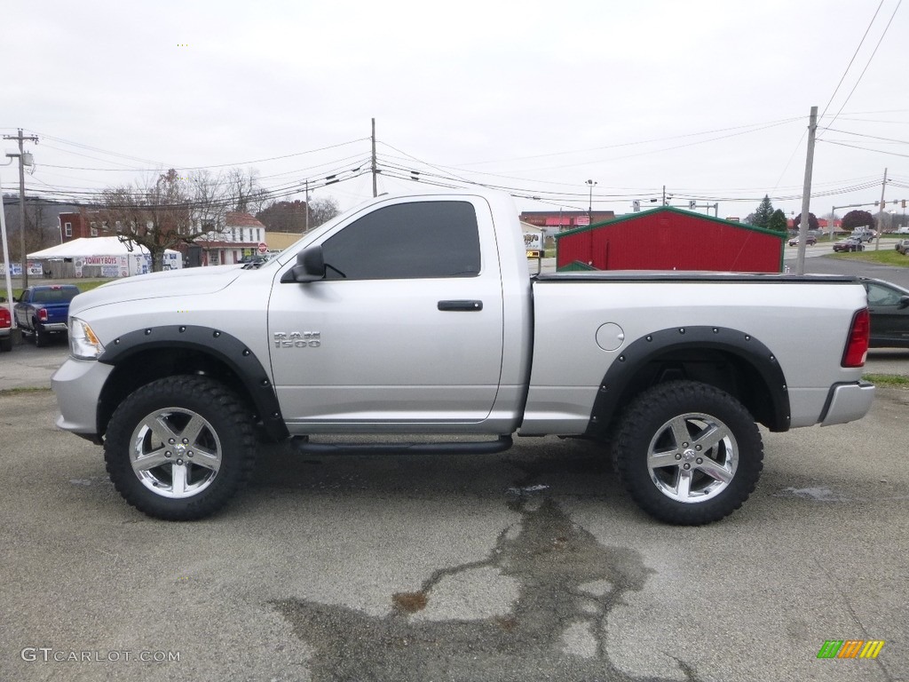 2014 1500 Express Regular Cab 4x4 - Bright Silver Metallic / Black/Diesel Gray photo #2