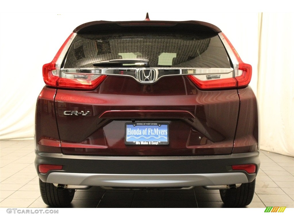 2018 CR-V EX-L - Basque Red Pearl II / Gray photo #5