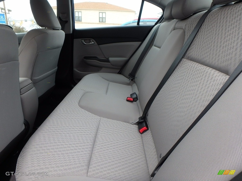 2015 Civic LX Sedan - Dyno Blue Pearl / Gray photo #7