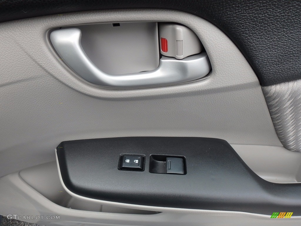 2015 Civic LX Sedan - Dyno Blue Pearl / Gray photo #11