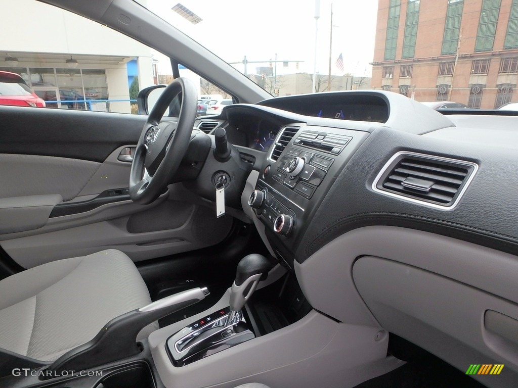 2015 Civic LX Sedan - Dyno Blue Pearl / Gray photo #13