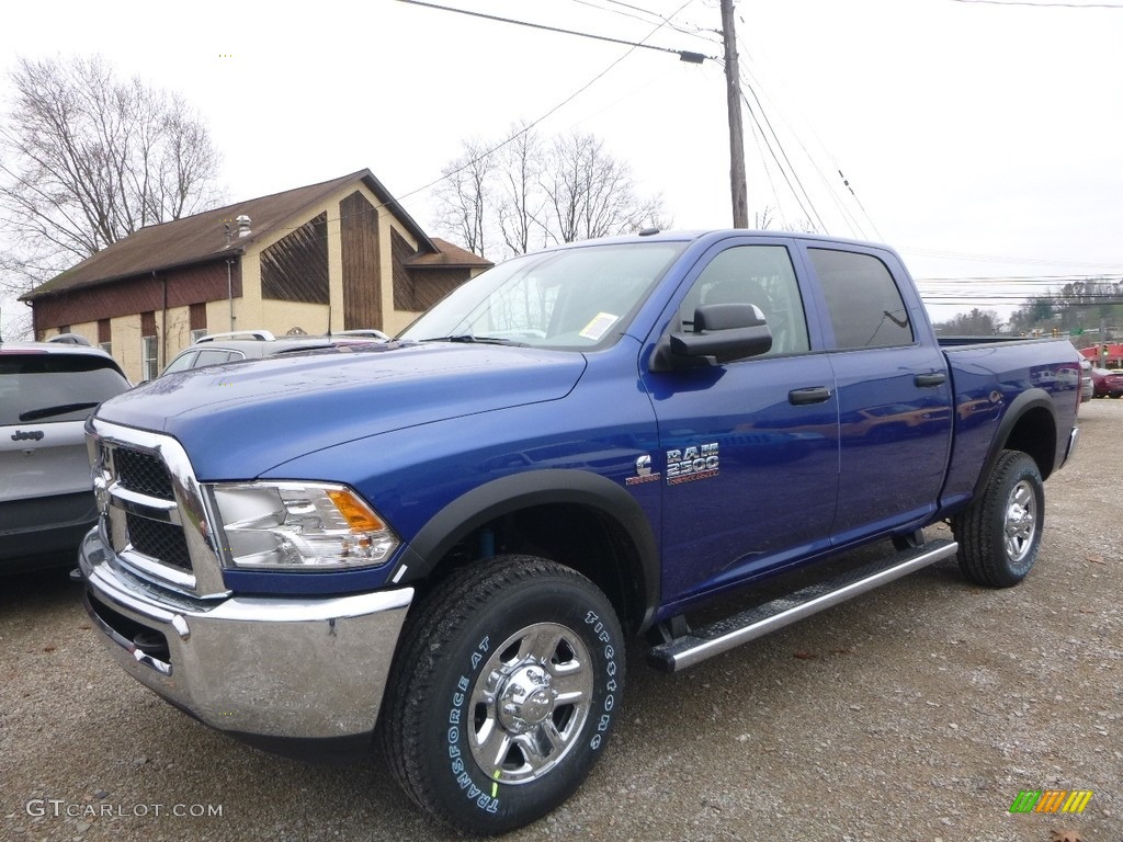 2018 2500 Tradesman Crew Cab 4x4 - Blue Streak Pearl / Black/Diesel Gray photo #1