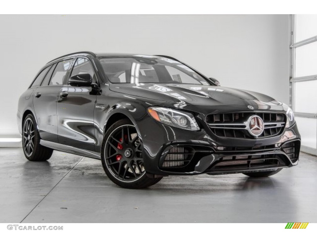 Black 2018 Mercedes-Benz E AMG 63 S 4Matic Wagon Exterior Photo #123877621