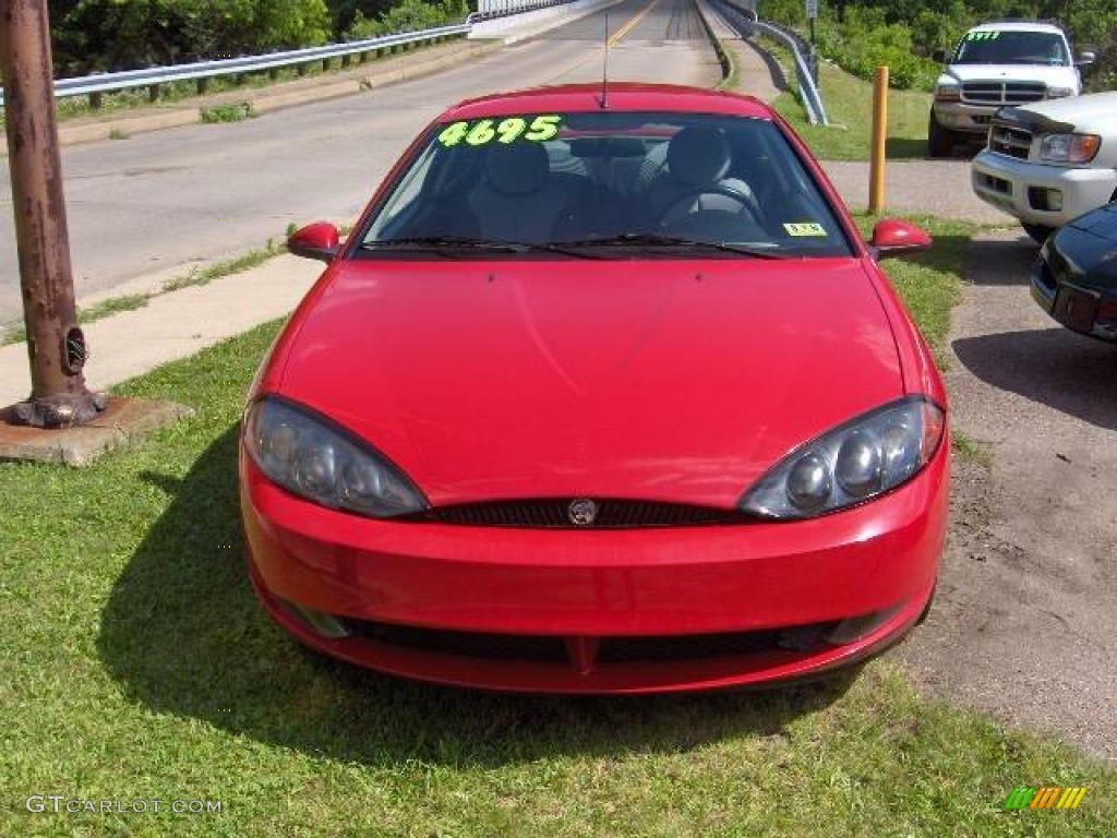 1999 Cougar V6 - Rio Red Clearcoat / Midnight Black photo #3
