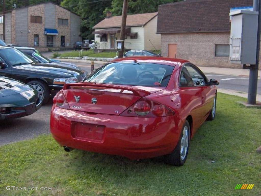 1999 Cougar V6 - Rio Red Clearcoat / Midnight Black photo #4