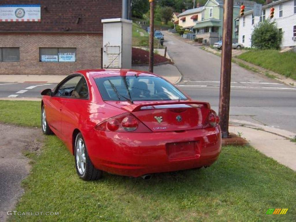 1999 Cougar V6 - Rio Red Clearcoat / Midnight Black photo #5