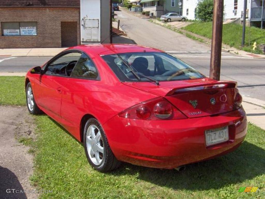 1999 Cougar V6 - Rio Red Clearcoat / Midnight Black photo #6
