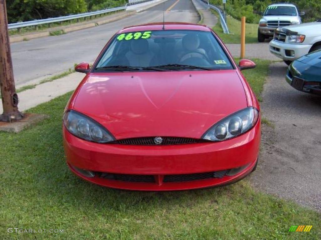 1999 Cougar V6 - Rio Red Clearcoat / Midnight Black photo #7