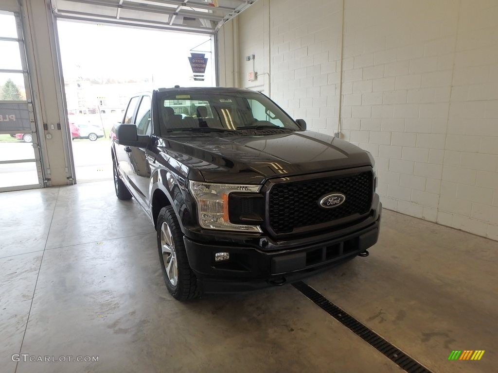 2018 F150 STX SuperCrew 4x4 - Magma Red / Black photo #1