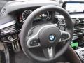 2018 BMW 5 Series Mocha Interior Steering Wheel Photo