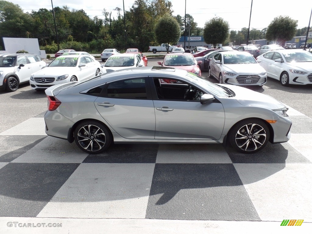 2017 Civic Si Sedan - Lunar Silver Metallic / Black photo #3