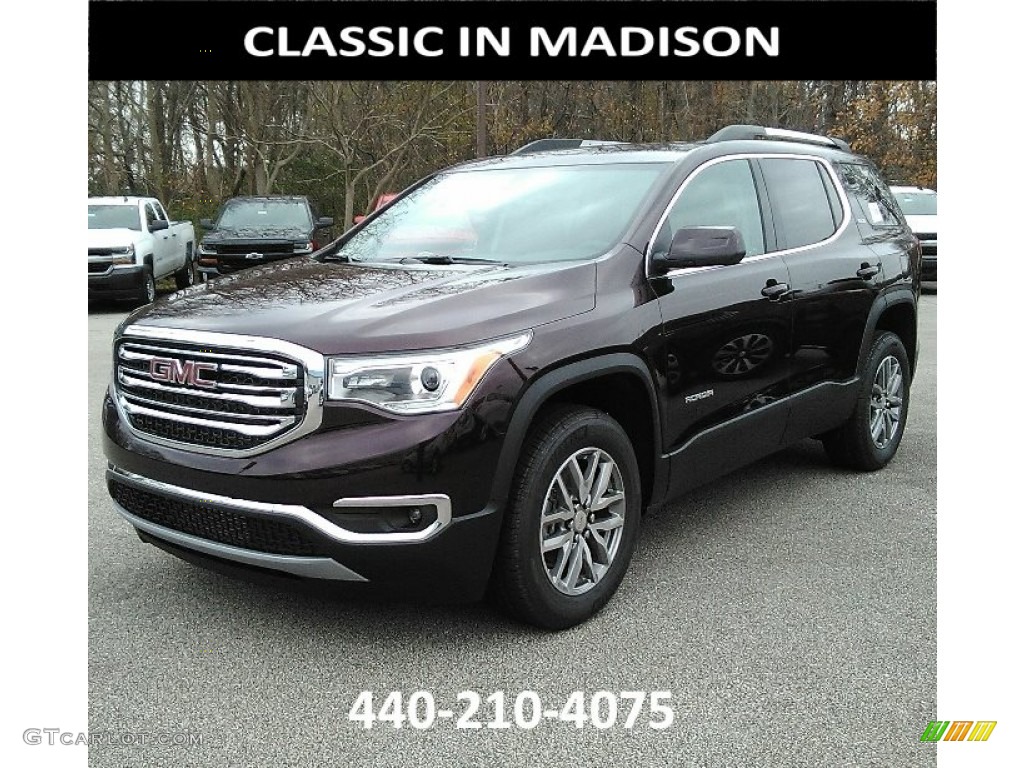 2018 Acadia SLE AWD - Black Cherry Metallic / Jet Black photo #1