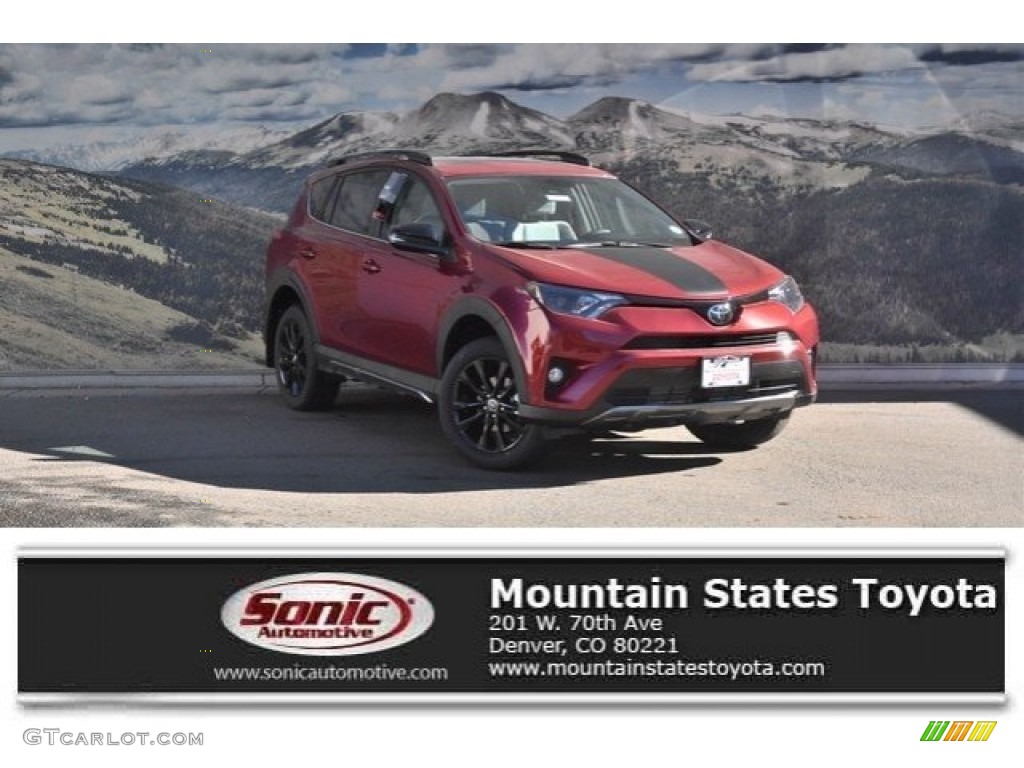 2018 RAV4 Adventure AWD - Ruby Flare Pearl / Black photo #1