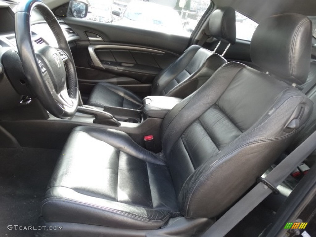 2008 Accord EX-L Coupe - Nighthawk Black Pearl / Black photo #13