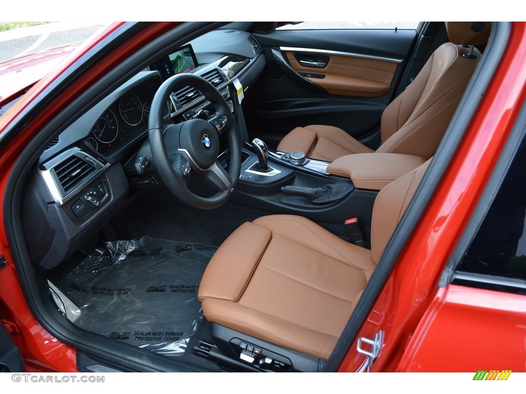 2017 3 Series 330i xDrive Sedan - Melbourne Red Metallic / Saddle Brown photo #10