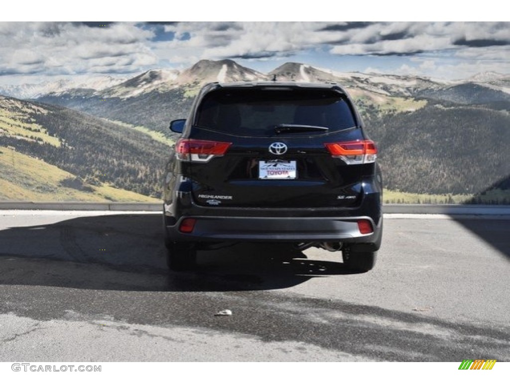 2018 Highlander SE AWD - Midnight Black Metallic / Black photo #4