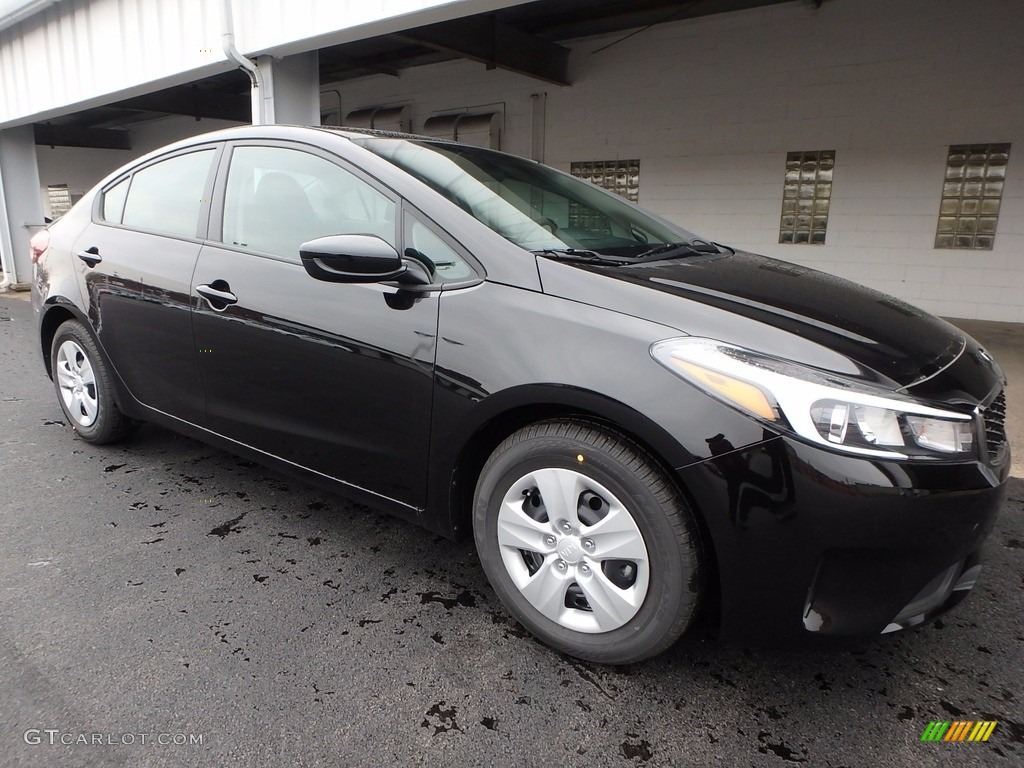 Aurora Black Pearl 2018 Kia Forte LX Exterior Photo #123891139
