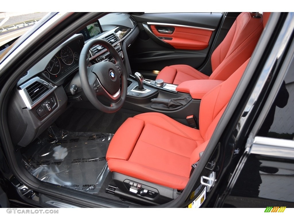 Coral Red Interior 2017 BMW 3 Series 330i xDrive Sedan Photo #123892375