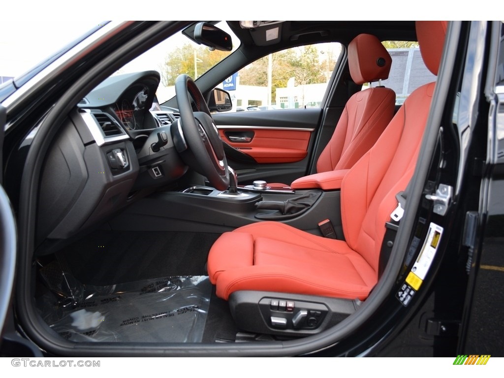 Coral Red Interior 2017 BMW 3 Series 330i xDrive Sedan Photo #123892399