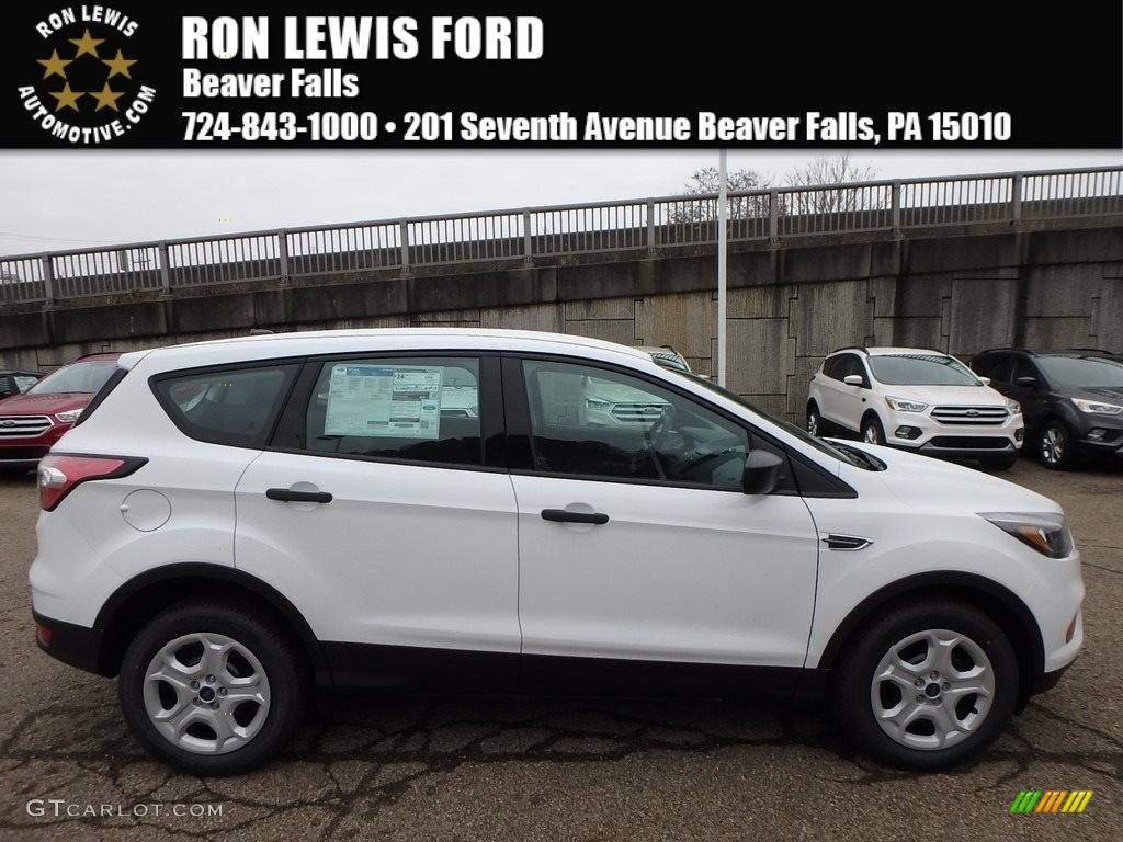 2018 Escape S - Oxford White / Charcoal Black photo #1