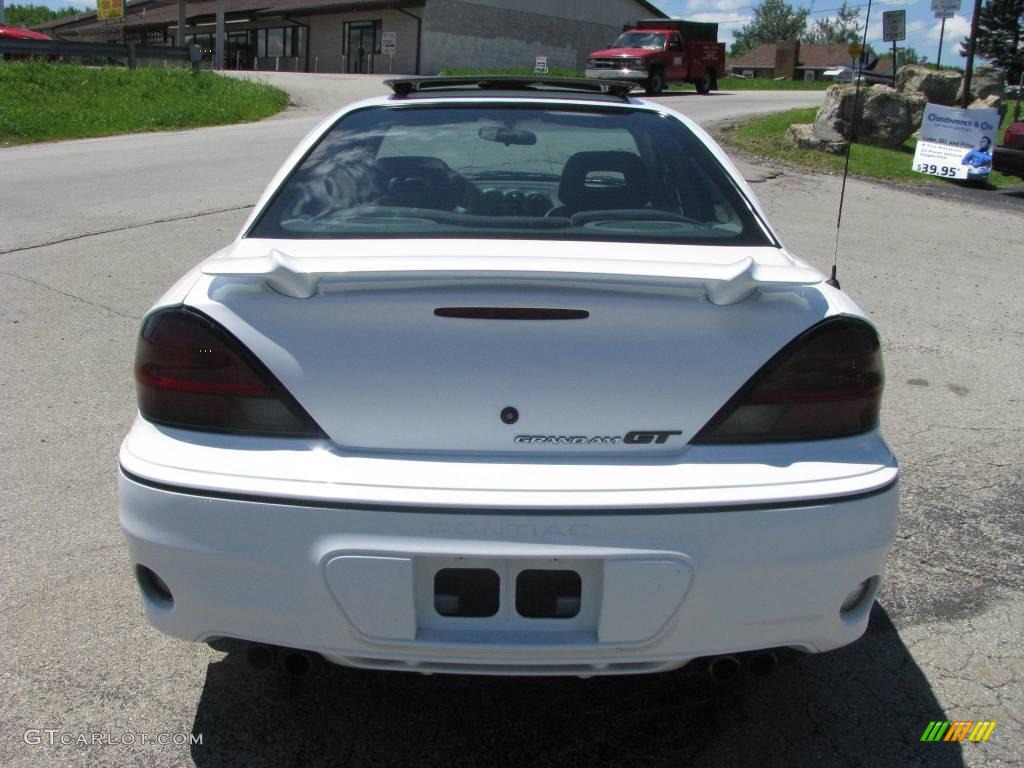 2002 Grand Am GT Sedan - Arctic White / Dark Pewter photo #4