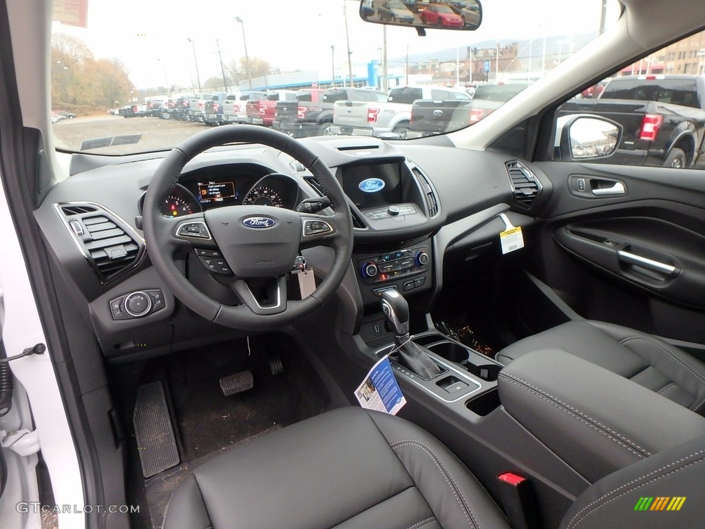 Charcoal Black Interior 2018 Ford Escape SEL Photo #123894670