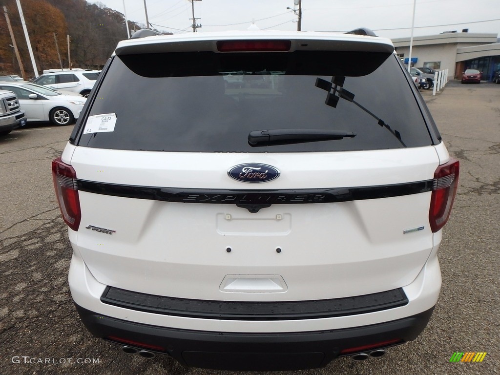 2018 Explorer Sport 4WD - White Platinum / Ebony Black photo #3