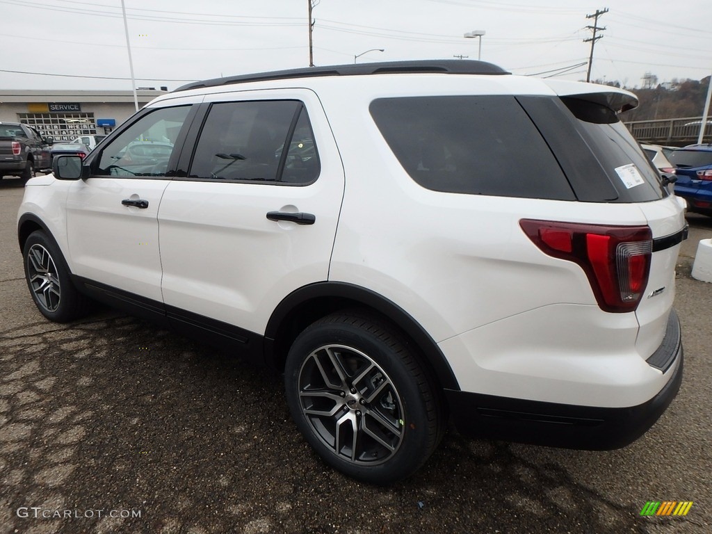 2018 Explorer Sport 4WD - White Platinum / Ebony Black photo #4