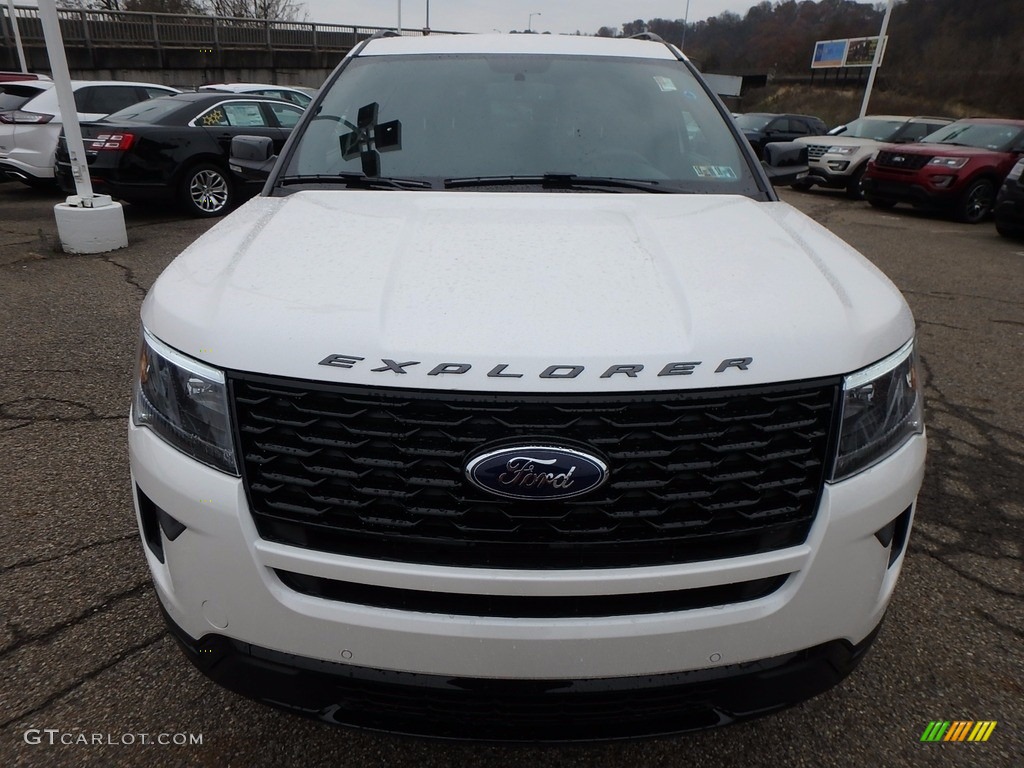 2018 Explorer Sport 4WD - White Platinum / Ebony Black photo #7