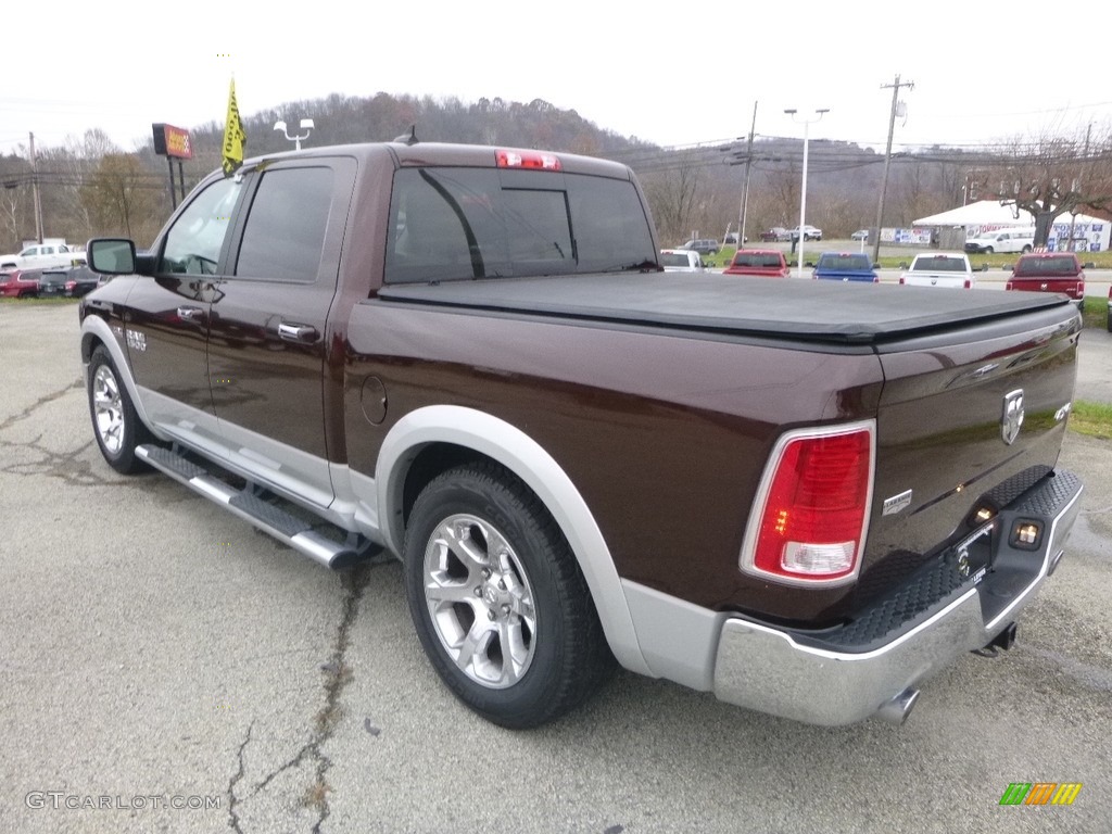 2014 1500 Laramie Crew Cab 4x4 - Western Brown / Canyon Brown/Light Frost Beige photo #3