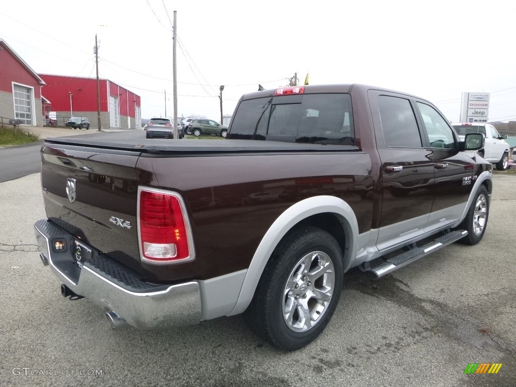 2014 1500 Laramie Crew Cab 4x4 - Western Brown / Canyon Brown/Light Frost Beige photo #5