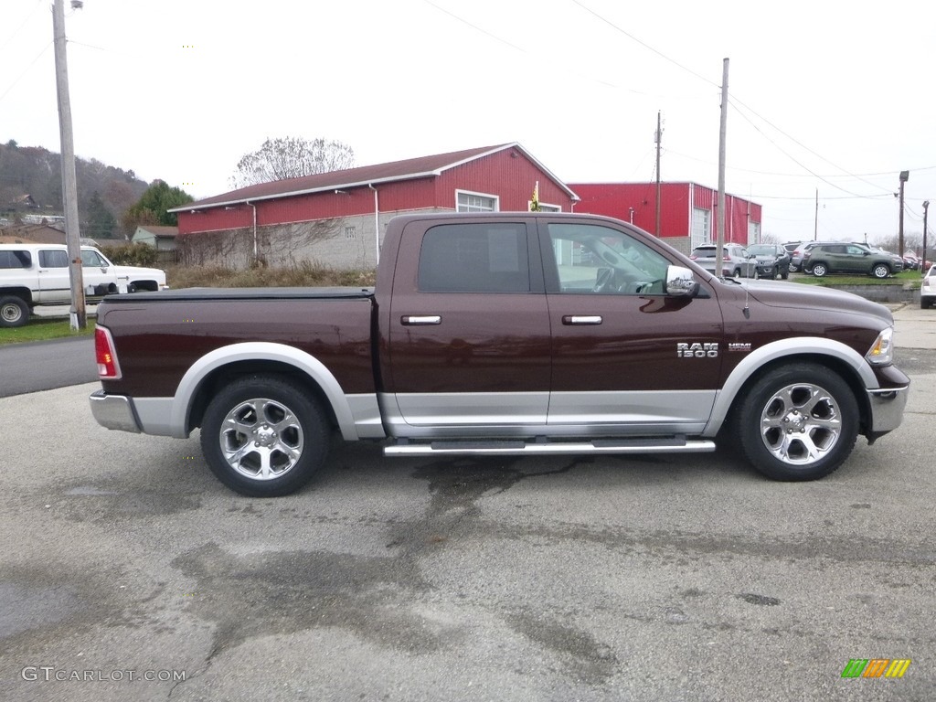 2014 1500 Laramie Crew Cab 4x4 - Western Brown / Canyon Brown/Light Frost Beige photo #6