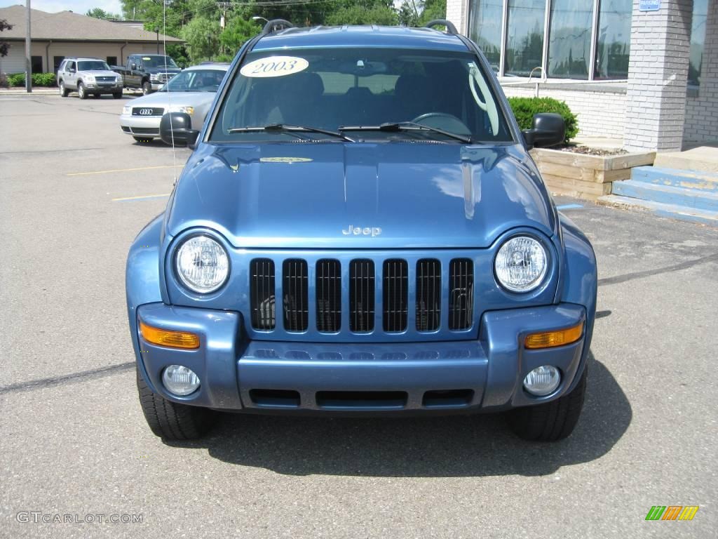 2003 Liberty Limited 4x4 - Atlantic Blue Pearl / Dark Slate Gray photo #10