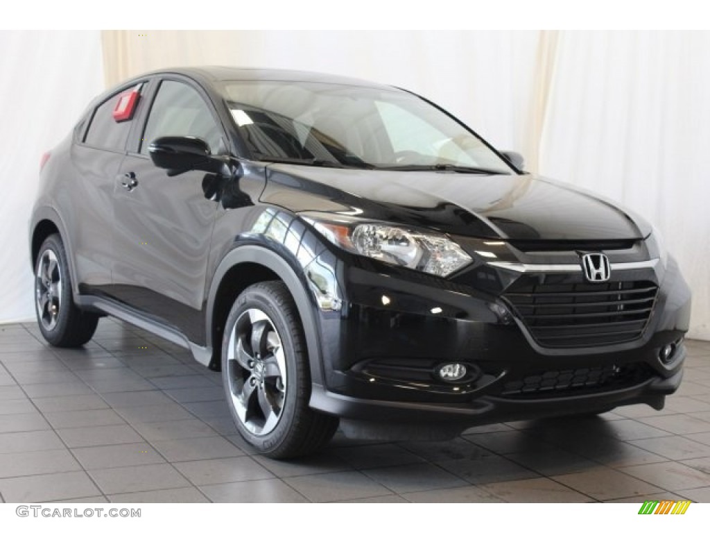 Crystal Black Pearl 2018 Honda HR-V EX Exterior Photo #123898300