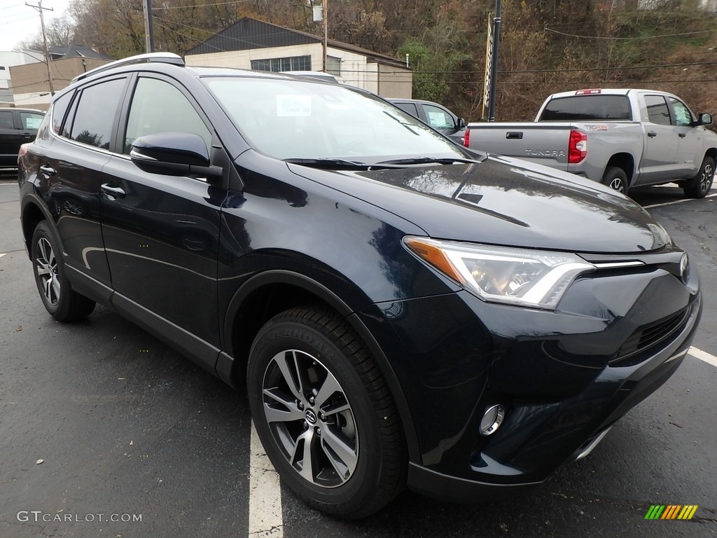 2018 RAV4 XLE AWD - Electric Storm Blue / Black photo #1