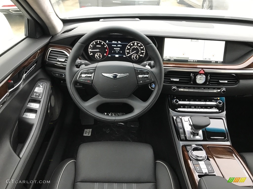 2018 Hyundai Genesis G90 AWD Black Dashboard Photo #123901223