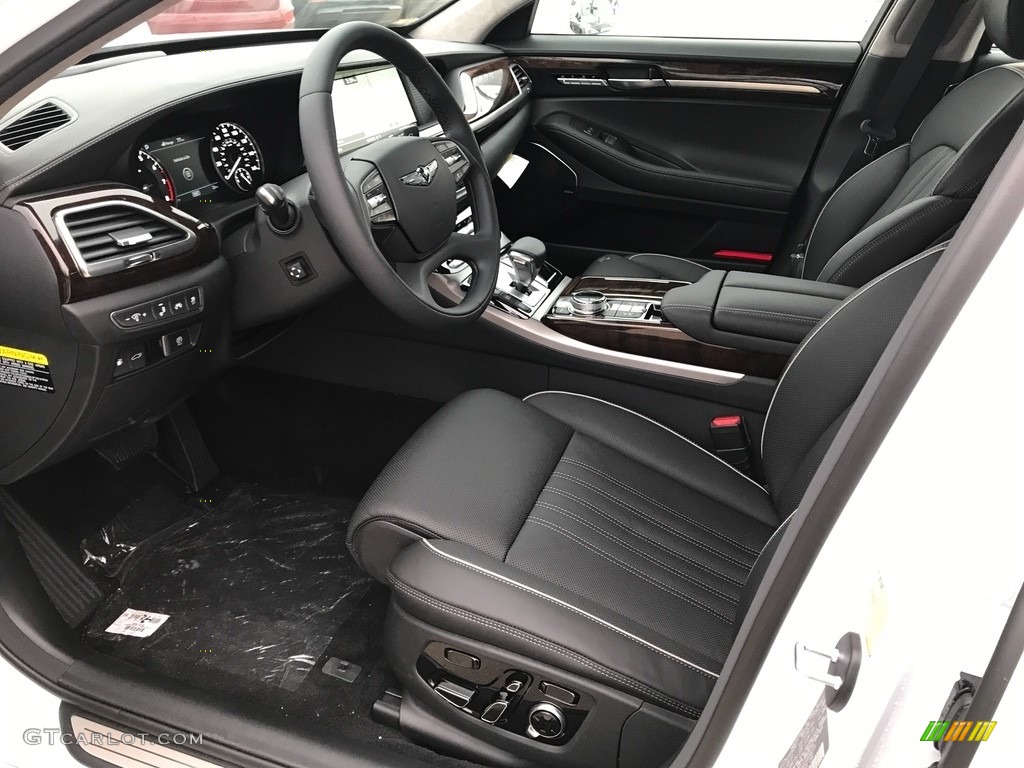 Black Interior 2018 Hyundai Genesis G90 AWD Photo #123901286