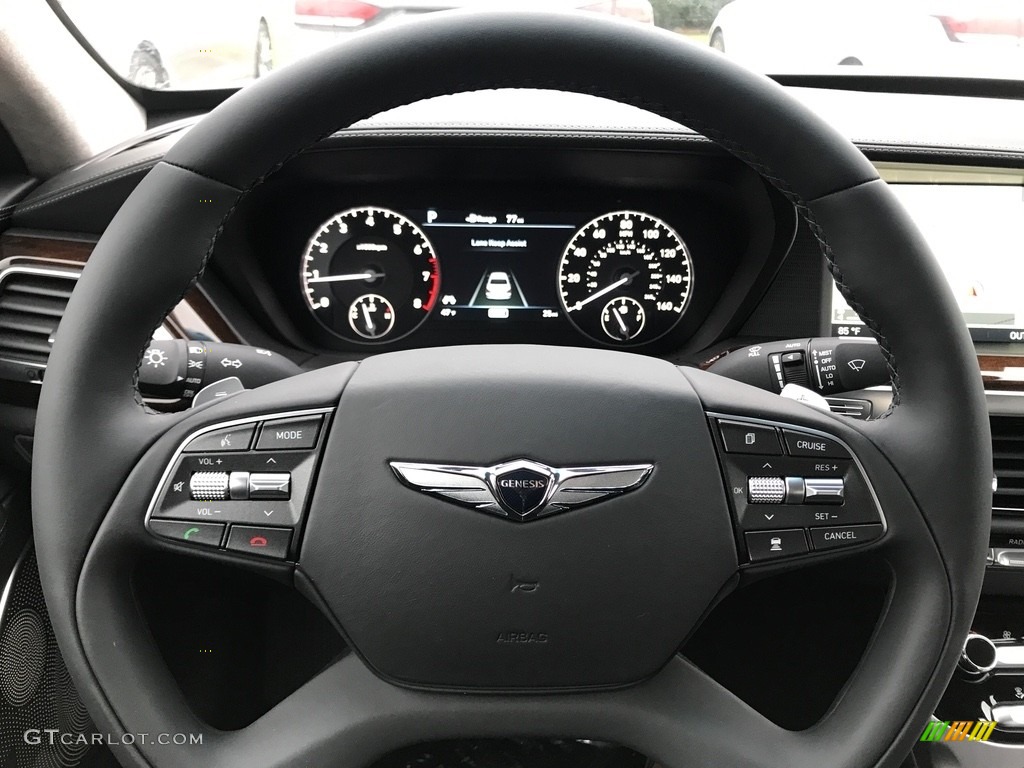 2018 Hyundai Genesis G90 AWD Black Steering Wheel Photo 123901352