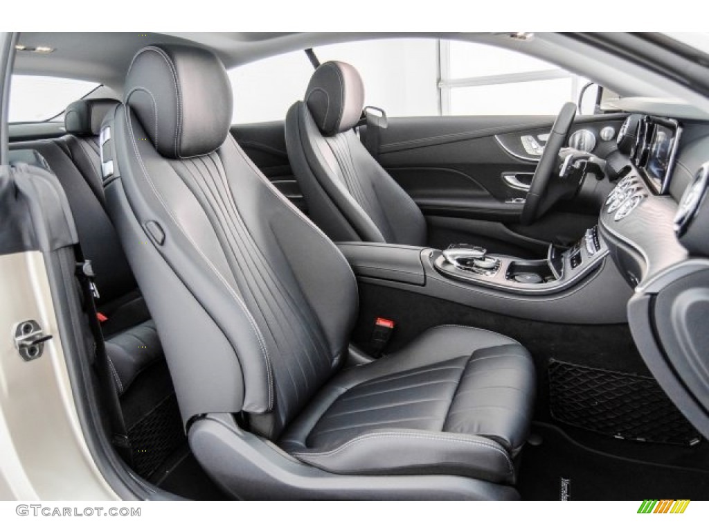2018 E 400 Coupe - Dune Silver Metallic / Black photo #2