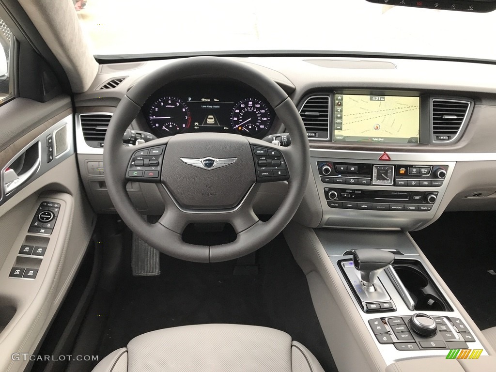 2018 Hyundai Genesis G80 5.0 AWD Gray Dashboard Photo #123902024