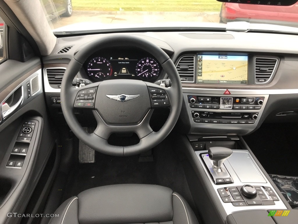 2018 Hyundai Genesis G80 5.0 AWD Black Dashboard Photo #123902264