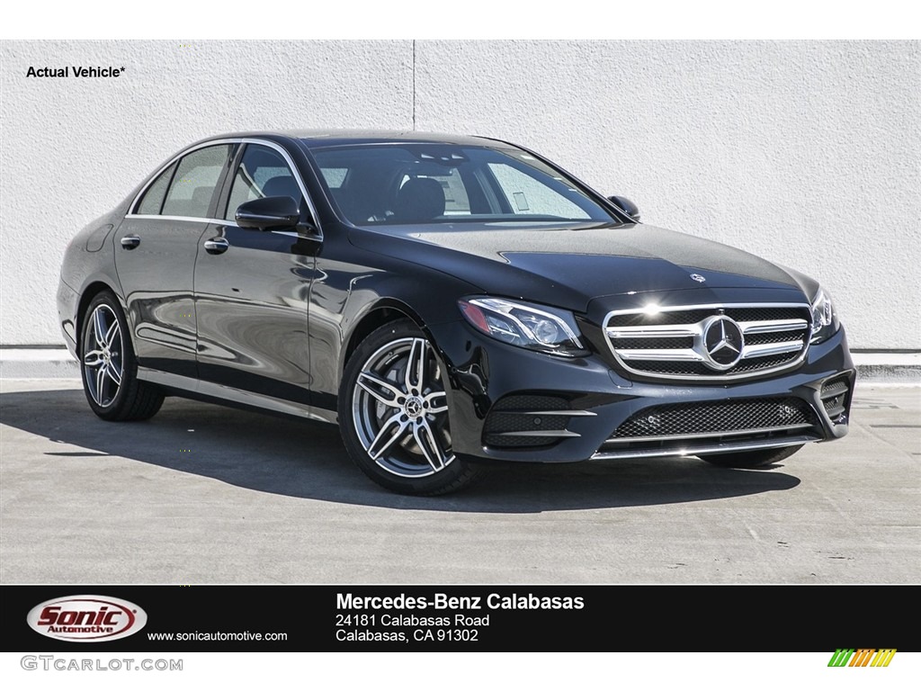 2018 E 300 Sedan - Black / Black photo #1