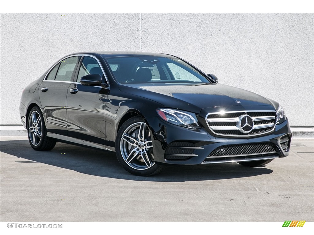 2018 E 300 Sedan - Black / Black photo #12