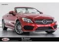 2017 designo Cardinal Red Metallic Mercedes-Benz C 300 Cabriolet  photo #1