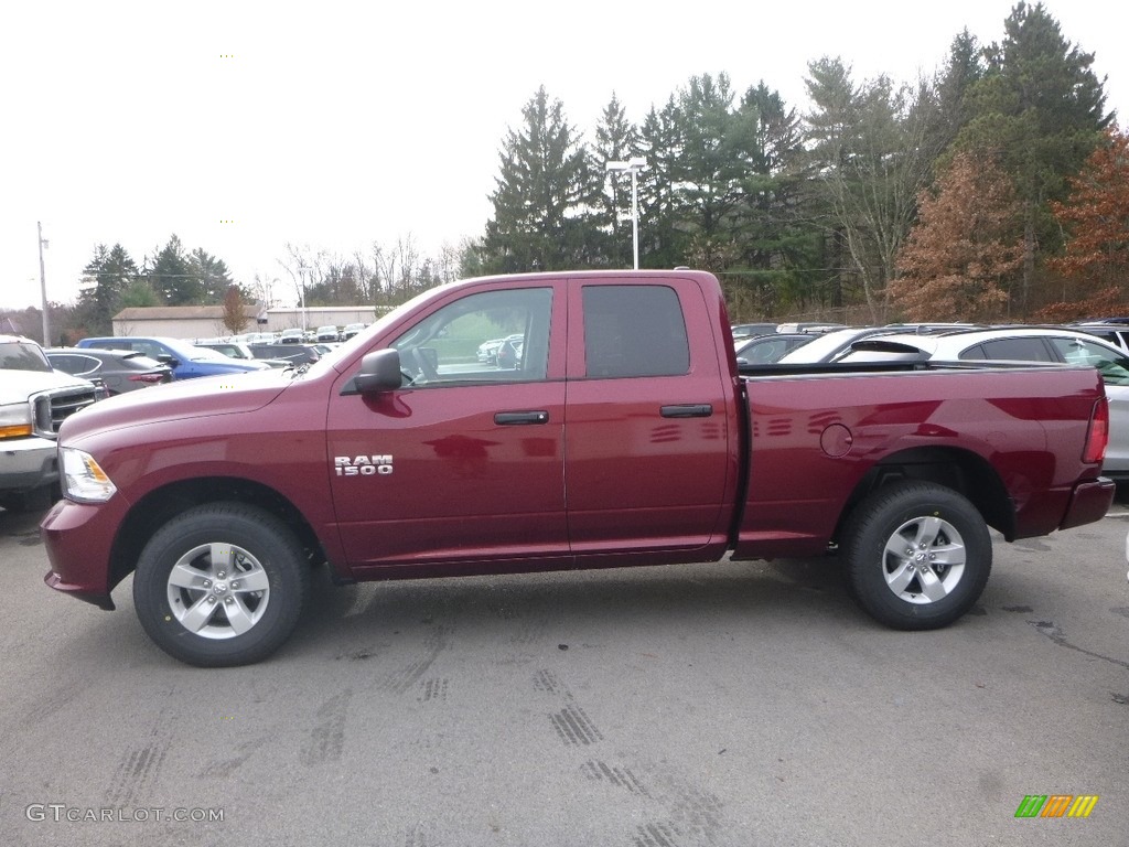 Delmonico Red Pearl 2018 Ram 1500 Express Quad Cab 4x4 Exterior Photo #123903908