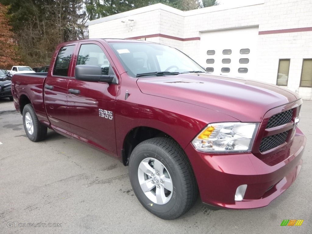 Delmonico Red Pearl 2018 Ram 1500 Express Quad Cab 4x4 Exterior Photo #123904022