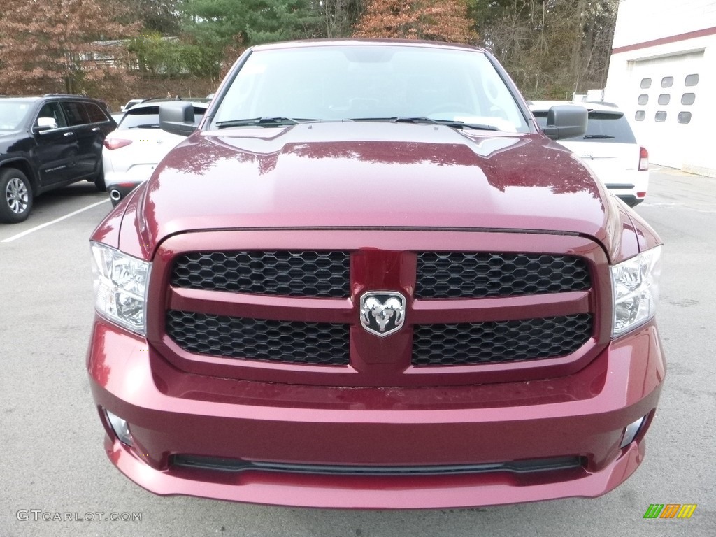2018 1500 Express Quad Cab 4x4 - Delmonico Red Pearl / Black/Diesel Gray photo #8